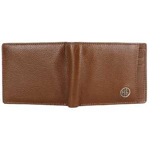 กระเป๋าสตางค์หนังแท้สำหรับผู้ชายมีช่องใส่บัตร5ช่องปิดแบบบางพับได้ของขวัญวันพ่อวันวาเลนไทน์ที่สมบูรณ์แบบ - Product Image 2