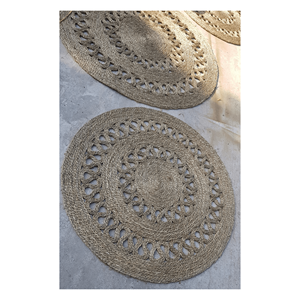 Natural Woven Rectangular <b>Seagrass</b> <b>Placemat</b> Good Quality Rattan Wicker Table Mats for Export - Product Image 5