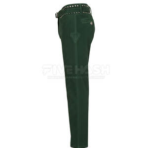 Pantalones de montar de cuero de gamuza estilo western con costuras duraderas y ajuste cómodo - Product Image 4