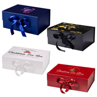 Cajas de regalo vacías personalizadas, bajo MOQ, laminado mate, impresión en relieve, materiales reciclados para el Año Nuevo chino, Navidad