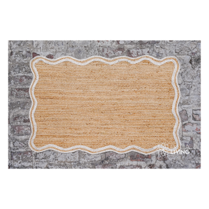 Durable Natural Fiber Braided Jute Area <b>Rug</b> Plush Eco-Friendly Rustic Look Carpet for Living Room Bedroom Office <b>Space</b> - Product Image 6