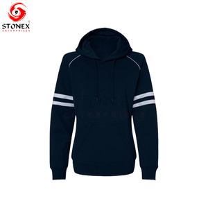 Sweat-shirt unisexe en molleton de coton épais brodé de haute qualité sweats à capuche surdimensionnés sur le devant pour l'hiver - Product Image 5