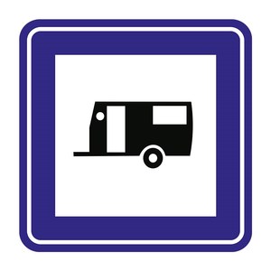 Señalización de Tráfico Reflectante Karavanl Kamp Yeri Levhas B-34 - Product Image 3
