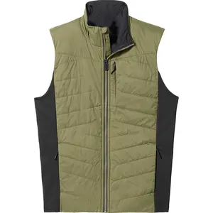 Custom Logo Warm Windproof Puffer Cotton Polyester Sleeveless Men's Vests Waterproof 4 Seasons Padded Vest Quality Men Simple