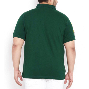 Polos de algodón para hombre, camiseta Polo sólida informal transpirable de secado rápido elástico para hombre, bordado con estampado de logotipo personalizado - Product Image 4