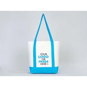 Large Trend Canvas Shopping Tote <b>Bag</b> Turquoise Handle 16W X 14H X 5L 12 Oz Personalized Leopard Pattern <b>Medium</b> Size PU for Foods - Product Image 6