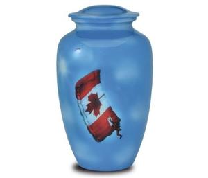 Urnas para cenizas de adulto Funeral Eagle Flag Urna grande para cenizas de seres queridos Tamaño 10,5 "y 220 Cu. En - Product Image 1