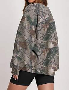 Sweat-shirts à capuche en molleton pour femmes, col rond, logo personnalisé, sweat-shirts à capuche oversize pour femmes, sweat-shirts à capuche pour femmes - Product Image 3