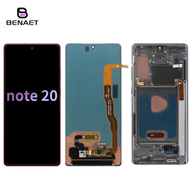 Complete Assembly LCD Screen Touch for SAMSUNG Note 20 N980 N981 N980F N981F N980U N981B Back Glass Touch Screen Replacement
