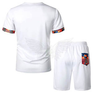 Latest Fashion Wear Printing Summer <b>Short</b> <b>Sets</b> Casual Solid Color <b>Men</b> <b>T</b>-<b>shirt</b> <b>and</b> <b>Short</b> <b>Sets</b> - Product Image 2