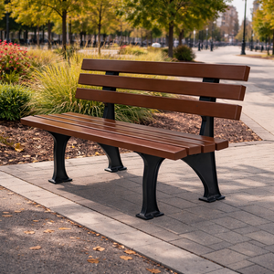 Banco de Parque Moderno de Acero Inoxidable para Exteriores, Ecológico, Resistente a la Intemperie, Asientos de Jardín para Uso en Hospitales y Escuelas - Product Image 2