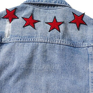 High Quality Custom Logo Eco-Friendly Breathable 100% Cotton Jeans <b>Jacket</b> for Adults Low Price Front Position Logo Custom Size - Product Image 4