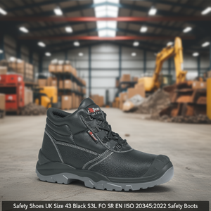 Calzado de Seguridad Talla 43 del Reino Unido, Color Negro, S3L FO SR EN ISO 20345:2022, Botas de Seguridad - Product Image 3