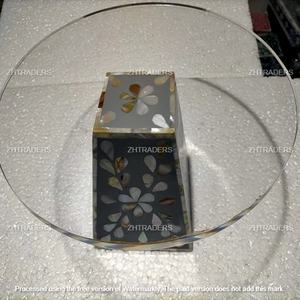 Support à gâteau artistique personnalisable en acrylique fait main de qualité supérieure avec incrustation de nacre pour les soirées du Ramadan, les fêtes de l'Aïd et les occasions d'élite - Product Image 4