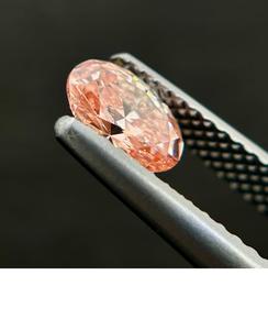 0.35 Ct Oval Shape Cut Pink Lab Grown Diamond Loose for Engagement Ring F Color VS Clarity Loose Diamond for <b>Jewelry</b> Making - Product Image 5
