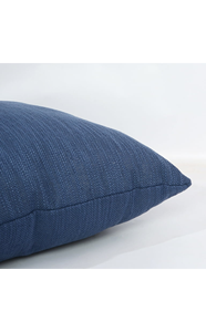 Cojín Decorativo de Poliéster Tejido Ecológico de 45x45 cm, Color Índigo Lavado, con Cierre de Cremallera, Diseño Liso, 400 Hilos, Personalizable - Product Image 5