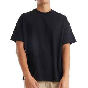 350GSM 2025 nouveau Design luxe qualité coton coupe ample petite goutte épaule marque blanc surdimensionné hommes lavé t-shirt - Product Image 1