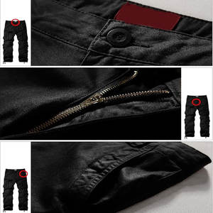 Pantalones Cargo Hombres Jogging Pantalones casuales Algodón Longitud completa Jogars Pantalones - Product Image 5