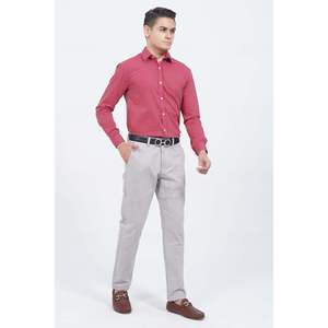 Chemise décontractée à rayures rouge/blanc coupe classique pour homme LEWIZ, collection personnalisée avec logo, 100 % coton popeline, unité unique, ODM, nouveauté - Product Image 5