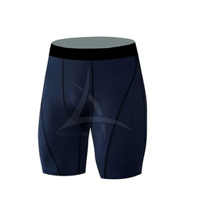 Ensemble de shorts de compression pour hommes avec logo personnalisé, faible MOQ, taille élastique, uni, décontracté, nouvelle arrivée - Product Image 5