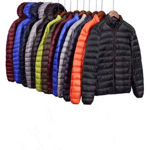 Hot Selling Custom Logo Men's Winter Casual Solid Color <b>Puffer</b> <b>Jackets</b> <b>Light</b> Weight Warm <b>Puffer</b> <b>Jackets</b> for Men - Product Image 1