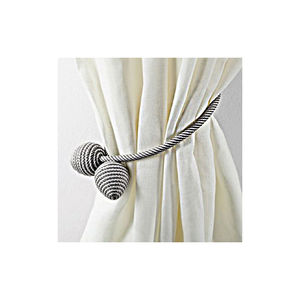 Design fantaisie noir et blanc exclusif 28 ''/boule 3.5cm cordon d'embrasse magnétique pour rideau exportateur en vrac - Product Image 5