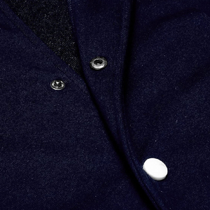 แจ็กเก็ตเลตเตอร์แมนทีมตัวแทนมหาวิทยาลัยแบบปักตามสั่งสำหรับผู้ชายเสื้อแจ็กเก็ตมีกระดุมติดเสื้อลำลองสำหรับผู้ชายจัดส่งแบบ DP - Product Image 5