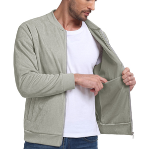 Vente en gros Logo personnalisé 2025 Veste pour hommes Fabricant Hiver Zip Up Cuir Baseball Varsity Bomber Puffer Vestes pour hommes - Product Image 2