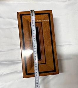 Simple Wooden Tissue Box Holder for Tabletop Use Rustic <b>Napkin</b> <b>Dispenser</b> Case for Home, Office, and Restaurant Table Decor - Product Image 5