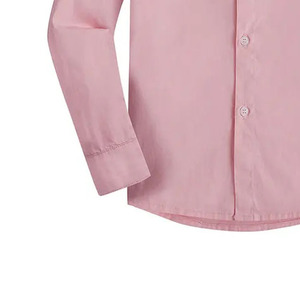 Chemise habillée pour homme, coupe classique, couleur unie, 100% coton, écologique, respirante, été-printemps, impression personnalisée, broderie, col rabattu - Product Image 4