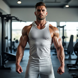 Débardeurs à capuche sans manches pour la course à pied fitness bodybuilding pour hommes débardeurs à capuche Jogging d'entraînement sans manches pour hommes - Product Image 2