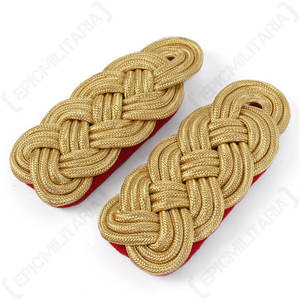 Epaulettes de Lujo para Uniformes con Decoración de Encaje y Bordado de Logotipo Personalizado para Vestimenta Oficial y Disfraces de Actuación - Product Image 3