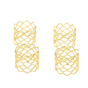 Nouveau fait à la main en métal doré porte-serviette maison table à manger décor fête de mariage dîner table décoration porte-papier de soie - Product Image 3