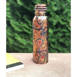 Botella para beber agua de cobre puro 100% con tapa a prueba de fugas, beneficios curativos para la salud Ayurvédica de Metal, gran demanda de venta - Product Image 1