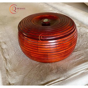 Casseroles marmite avec couvercle pour la maison hôtel nourriture servant marmite décorative taille personnalisée marmite en bois forme ronde - Product Image 2