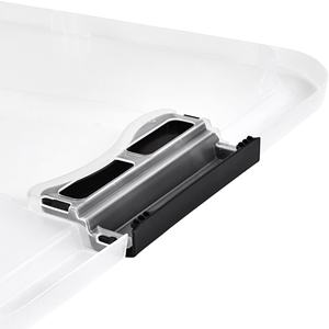 2x Cube de rangement avec couvercle, plastique, transparent, 52 l - Product Image 6