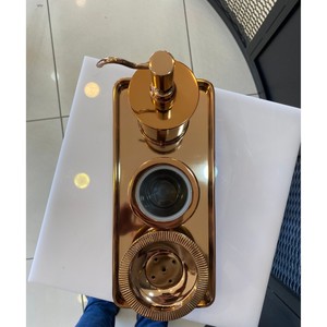 Plateau sur pied en laiton massif, écologique, fait à la main, durable, plateau de luxe pour la cuisine et la salle de bain, pour la maison et l'hôtel - Product Image 6