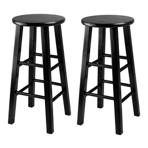 De Madeira Sólida 29 \ "Round Top Kitchen Stool Design Clássico com Conforto e Ergonomia Cadeira De Jantar