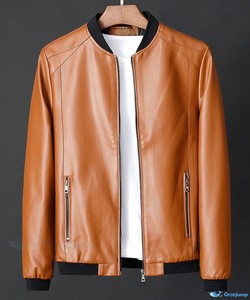 Vestes en cuir de haute qualité Prix bon marché Vestes en cuir de haute qualité Veste en cuir d'hiver pour hommes avec personnalisation - Product Image 5