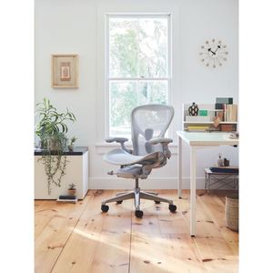 Silla de Oficina Ergonómica con Altura Ajustable, Reposacabezas, Marco de Aluminio, Giratoria, con Asiento de Madera Contrachapada, Espuma, Tela, PP y PU - Product Image 1