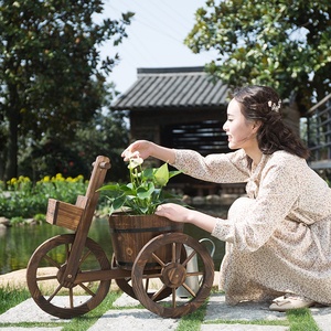 Decoración del hogar recuerdo regalo réplica bicicletas pequeña bicicleta retro hecha a mano mejor calidad bicicleta de madera - Product Image 5