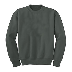 <b>Crew</b> <b>Neck</b> Winter Hot <b>Sweatshirts</b> Plus Size Men's Streetwear <b>Black</b> Regular Fit Drop Shoulder 100% Cotton Plain <b>Sweatshirt</b> - Product Image 6