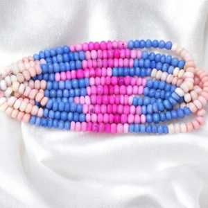 Cuentas de piedra Rondelle lisas de ópalo múltiple Natural, cuentas de piedras preciosas sueltas de 7mm y 10mm para fabricación de joyas, suministro al por mayor a granel de la India - Product Image 5