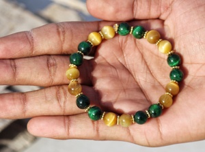 Piedra Natural Ojo de Tigre Unisex para Pulsera Diseño Clásico de Cuentas para Fiesta de Aniversario de Boda o Regalo - Product Image 4