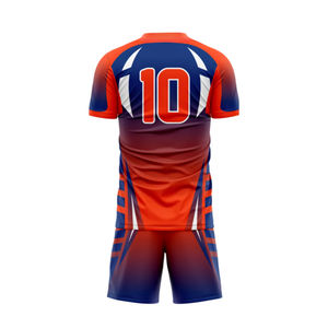 Uniforme de football imprimé sublimé dernier modèle personnalisé séchage rapide respirant 100% tissu polyester Uniformes de football 2025 - Product Image 4