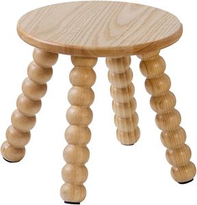 Le tabouret en bois rustique avec une finition dégradée ajoute du charme à la ferme dans les cuisines, les salles à manger, les patios et les espaces extérieurs - Product Image 5
