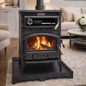 Estufa de Hierro Fundido Ecológica - Horno de Alta Eficiencia Energética para Uso en Viviendas, Incluye Horno, Construcción Duradera, Diseño Contemporáneo - Product Image 1