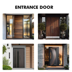 Vendita calda americana Deluxe resistenza alla corrosione senza formaldeide anteriore <span class=keywords><strong>ingresso</strong></span> principale esterno <span class=keywords><strong>ingresso</strong></span> perno personalizzato porta in legno - Product Image 5