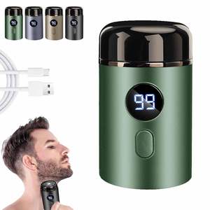 Mini Afeitadora Eléctrica para Hombre, Resistente al Agua IPX7, Recargable por USB, con Triple Cuchilla Rotatoria, Afeitadora Facial, Lavable - Product Image 6