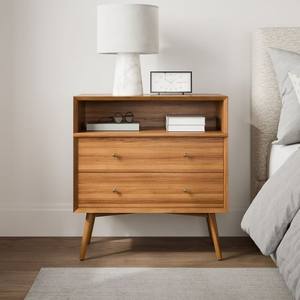 インドネシアで作られたBEDSIDE <span class=keywords><strong>2</strong></span>引き出しティークウッドナチュラル - Product Image 4